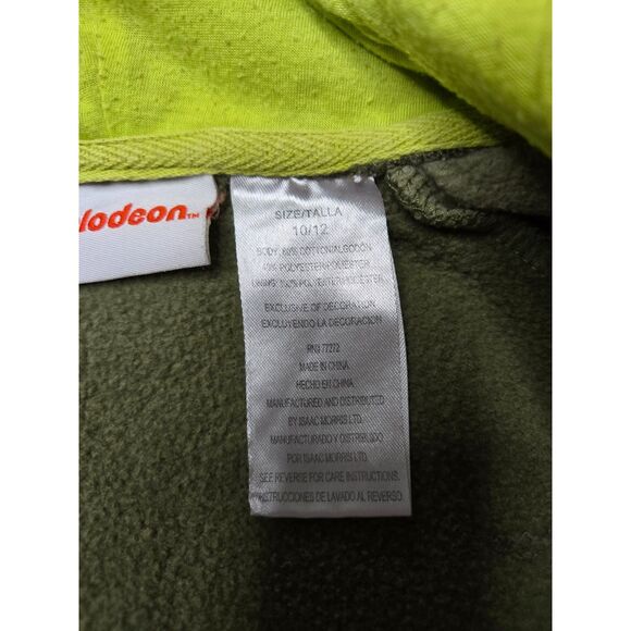 Nickelodeon Teenage TMNT Kids Hoodie Kids 10/12 Green Camo - Picture 3 of 4